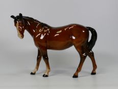 Beswick mare facing left 976 together with Beswick 818 Shire Horse & Grazing Shire 1050 (2)