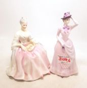 Coalport figure High Style together with seconds Royal Doulton figure - Charlotte HN2423