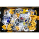 A collection of Scalextric & FLT Model Product Pit Lane spares including Spares, Hubs, Lights ,
