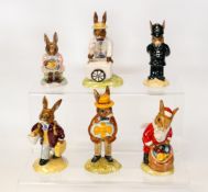 Royal Doulton Bunnykins Figures to include Santa Db17, Bunty DB2, Ice Cream Db82, Policeman Db64, Mr