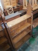 Repurposed Church Pews as Bookcase, height 125cm length 80cm