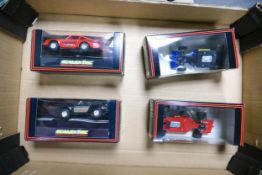 Scalextric Boxed Slot Car Racing Toy Cars including Ferrari 643, Porsche C427 & 428 & Benetton