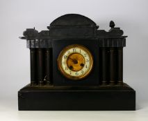 Large Heavy Slate Clock, length 38cm