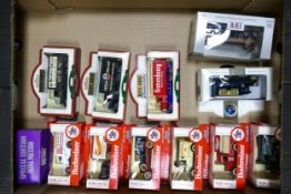 A collection of Budweiser & Lledo Premier Edition / Promotional Model Veteran Toy Vehicles(12)