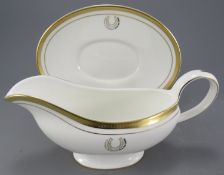 J P Mcmanus interest: A large comprehensive collection of Aynsley and Belleek dinner and tea ware.
