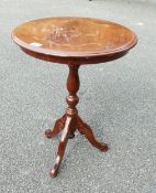 Modern Tripod table with inlaid effect top