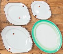 Shelley oval and round platters to include patterns 11792, and 12323 (4)