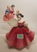 Royal Doulton Lady Figures First Waltz Hn2662 & The Bedtime Story Hn2059(2)