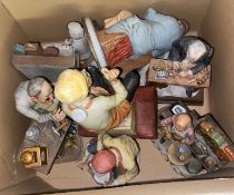 collection of capodimonte figures