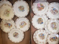 Collection of fifteen Royal Doulton Bunnykins plates
