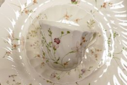 Wedgwood Campion pattern tea & dinner ware to include - dinner plates, open veg bowl, trios,