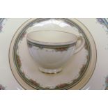 A collection of Royal Doulton Albany tea and dinner ware to include 10 trios, platters, plates,