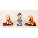 Three Weatherby Pottery Disney Snow white figures, tallest 12cm(3)