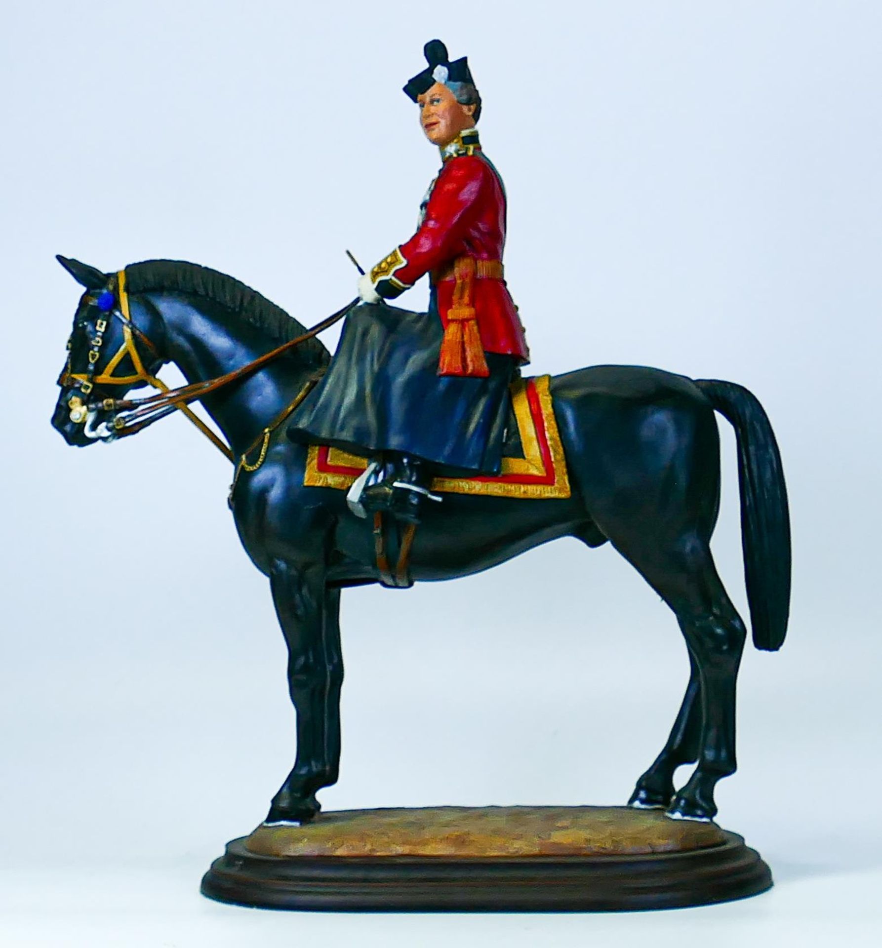 Ressin Figure of Her Majesty Queen Elizabeth II, Colonel-in-Chief of The Household Division