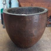 Large Garden planter made from a huge exotic seed/nut