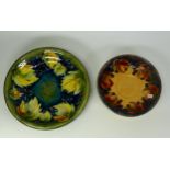 William Moorcroft Leaf & Berry Plate & Saucer a/f