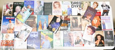 A large collection of signed hardback Books including Jeremy Paxman, Chris Moyles, Martine, Sarah