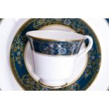 A collection of Royal Doulton Carlisle pattern tea & dinnerware to include - coffee cans &