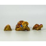 Beswick comical tortoise family set (3)