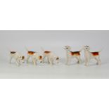 Beswick 2nd Version Foxhounds(5)