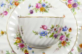 A large collection of Minton Marlow pattern tea & coffee ware to include tea & coffee services,