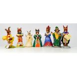 Royal Doulton Bunnykins figures to include Angel, Easter Parade, King Arthur, Mystic, Sundial,