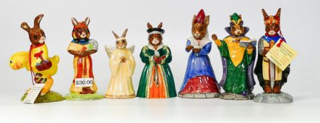 Royal Doulton Bunnykins figures to include Angel, Easter Parade, King Arthur, Mystic, Sundial,
