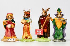 Royal Doulton Bunnykins figures to include Ankhesenamun DB295, Fortune Teller DB218, Mystic DB197