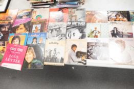 A collection of Signed Lp & 12" Vinyl Records including Emile Ford, Roger Whittaker, Val Doonican,