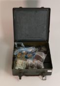 Job lot collection of UK coinage including 1935 crown and other pre 1947 silver coins, various