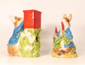 Two Border Fine Arts The World of Beatrix Potter Money Boxes, tallest 18cm(2)