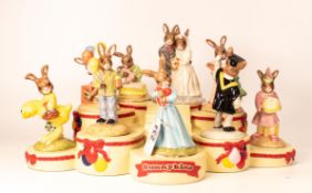 A collection of Royal Doulton Bunnykins Figures to include Easter Treat Db289, Congratulations