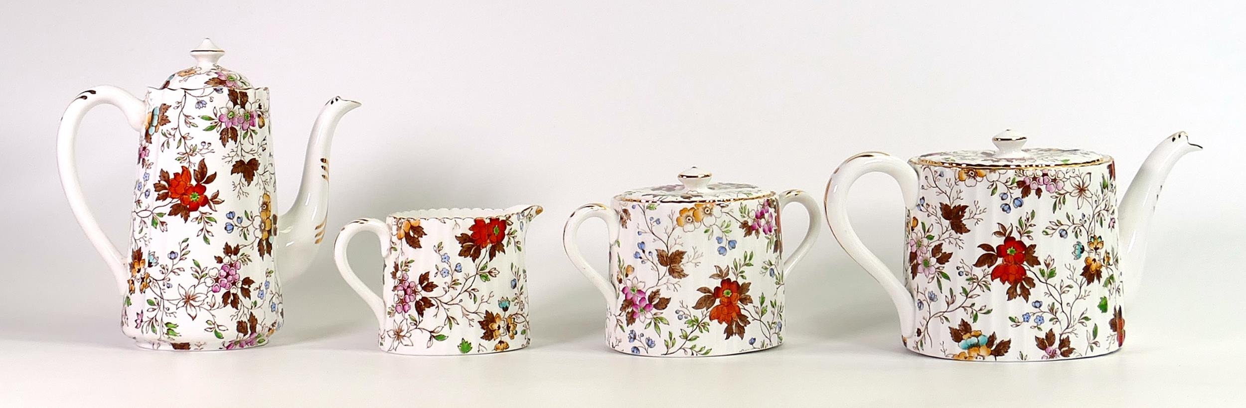 Samuel Radford’s The Gatineau bone China tea ware to include tea pot, coffee pot, milk & sugar, - Image 3 of 3