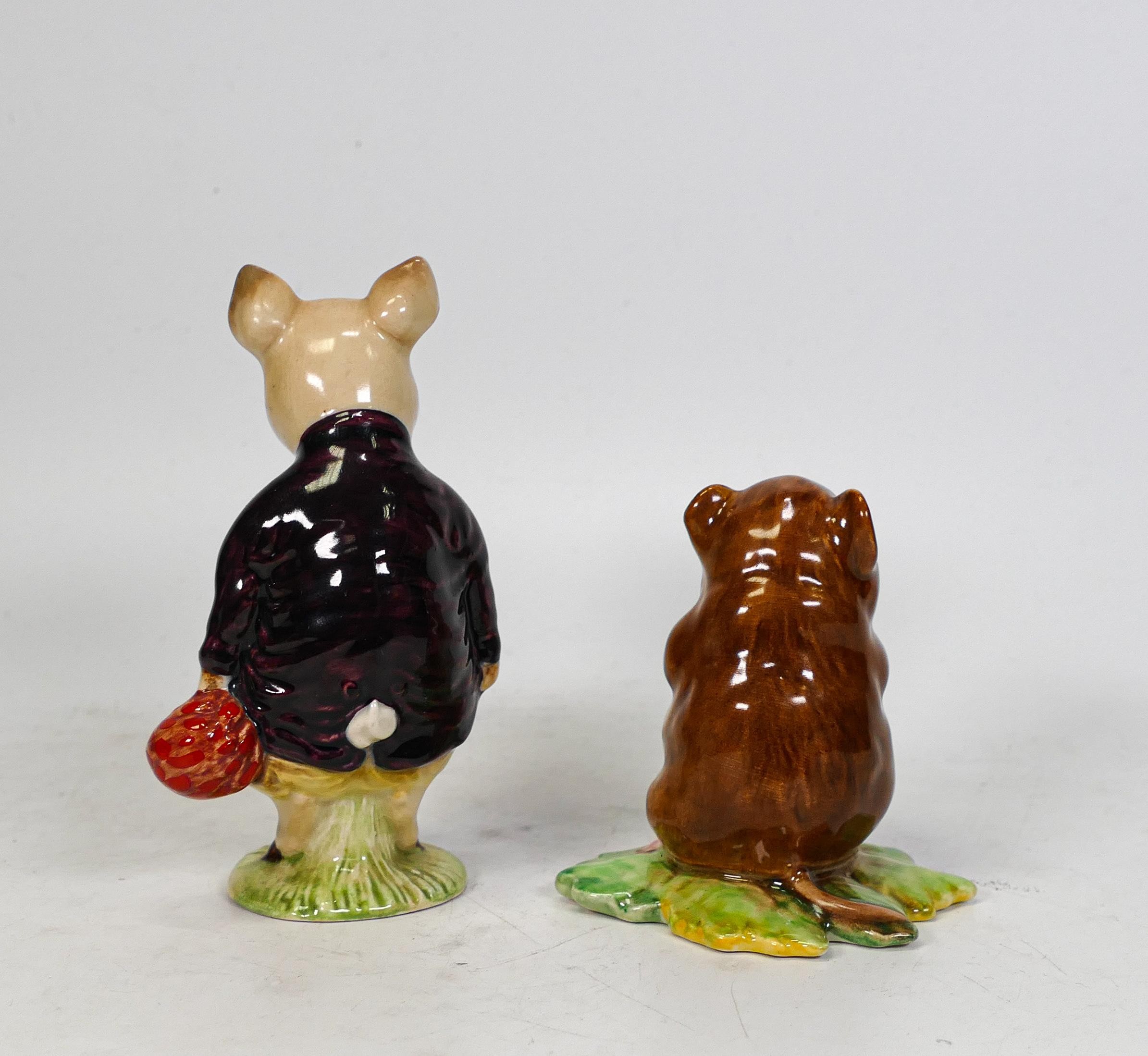 Beswick Beatrix Potter BP2 figures Pigling Bland & Johnny Townmouse (2) - Image 2 of 3