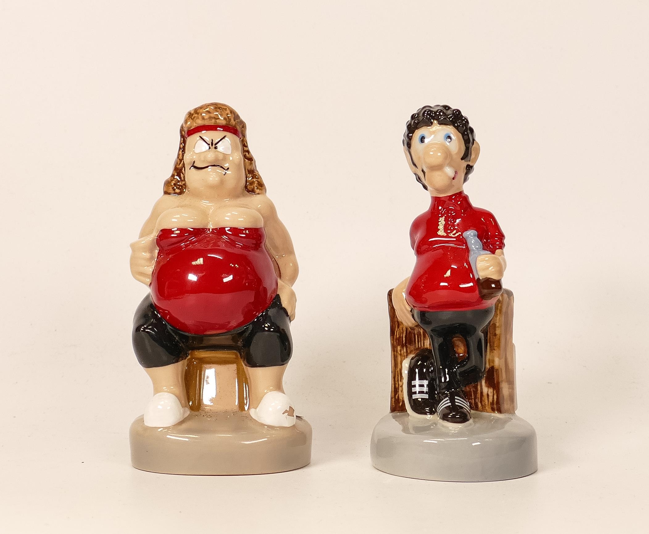 Two Wade limited edition Viz figures to comprise 'Sid The Sexist' and 'San from the Fat Slugs with