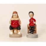 Two Wade limited edition Viz figures to comprise 'Sid The Sexist' and 'San from the Fat Slugs with