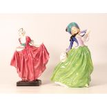 Royal Doulton figure Delight HN1772 together with autumn Breezes HN1913