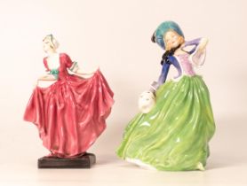 Royal Doulton figure Delight HN1772 together with autumn Breezes HN1913