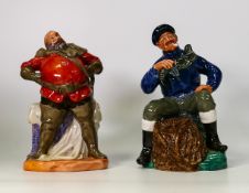 Royal Doulton Character figure The Lobster Man HN2317 together with Royal Doulton Falstaff HN2054 (