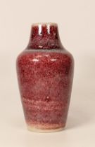 Cobrigde Stoneware High Fired Vase, height 16cm