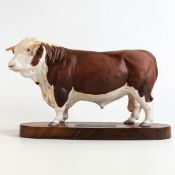 Beswick matt Connoisseur Hereford bull 2542A
