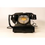 Black Bakelite telephone model 312F-558/3A , coverted to modern specs, with discreetly positioned