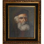 Pelham - Oil on board, portrait of distinguished elderly gentleman, signed, 24cm x19cm excluding