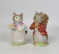 Beswick Beatrix Potter BP2 figures Ribby & Timmy Tiptoes (2)