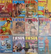 A collection of 12 1980's Fiesta Men's Glamour Magazines