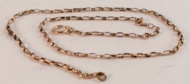 9ct rose gold necklace,5g.