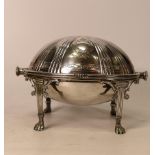 Walker & Hall Silver Plated Butter dish, length 19cm