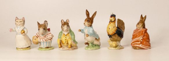 Beswick Beatrix Potter figures to include Poorly Peter Rabbit, Peter Rabbit, Sally Henny Penny,