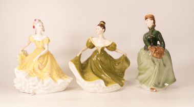 Royal Doulton lady figures to include Lynne HN2329, Ninette HN2379 and Grace HN2318 (3)