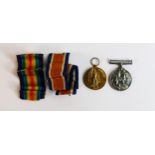 Pair First World War WWI medals awarded to 2840 Dvr. E.E. Watkins R.A comprising 1914-1918 Silver